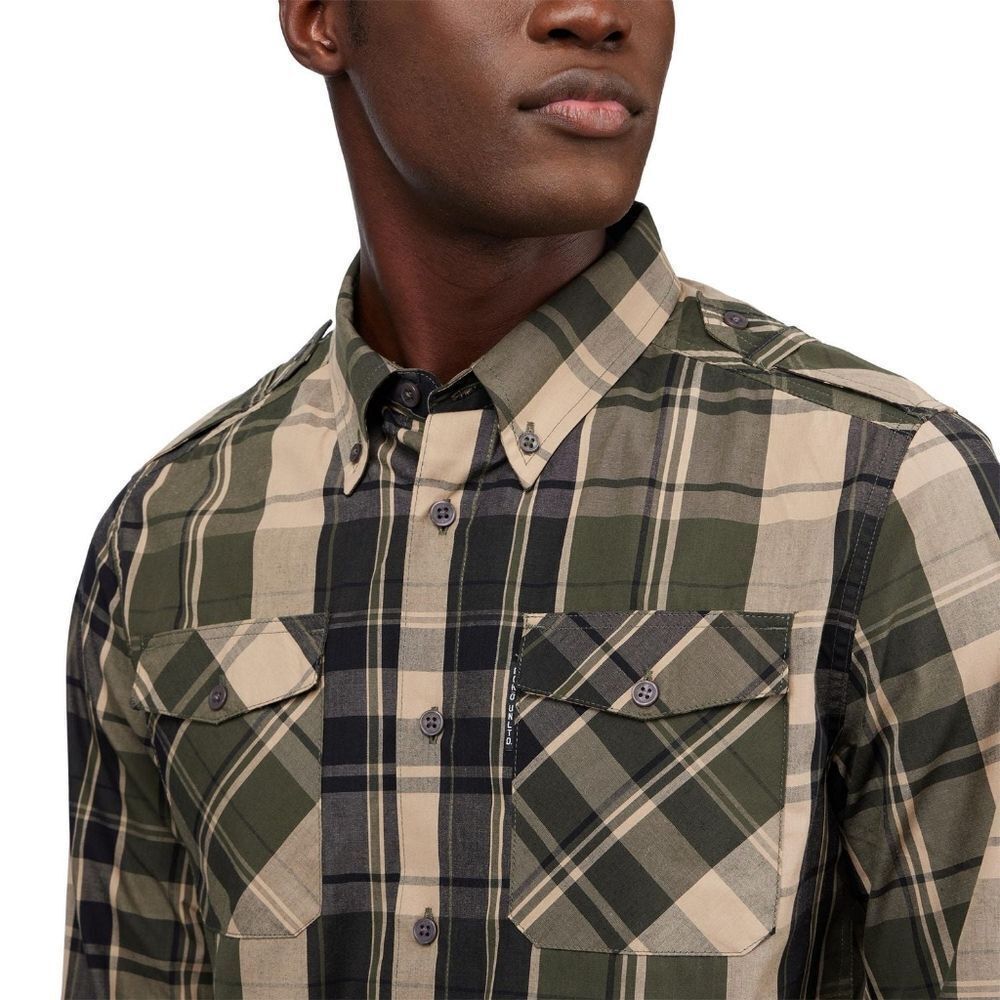 New With Tags Men's Size 2XL Long Sleeve Woven Collared Button Down Shirt